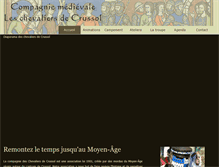 Tablet Screenshot of chevaliers-de-crussol.com